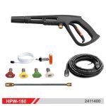 لوازم کارواش دینامی چرخ دار 180 بار 3000 وات خودمکش محک HPW-180