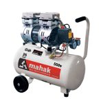 کمپرسور 25 لیتری بیصدا بدون روغن محک مجهز به شیر برقی HSU550-25L